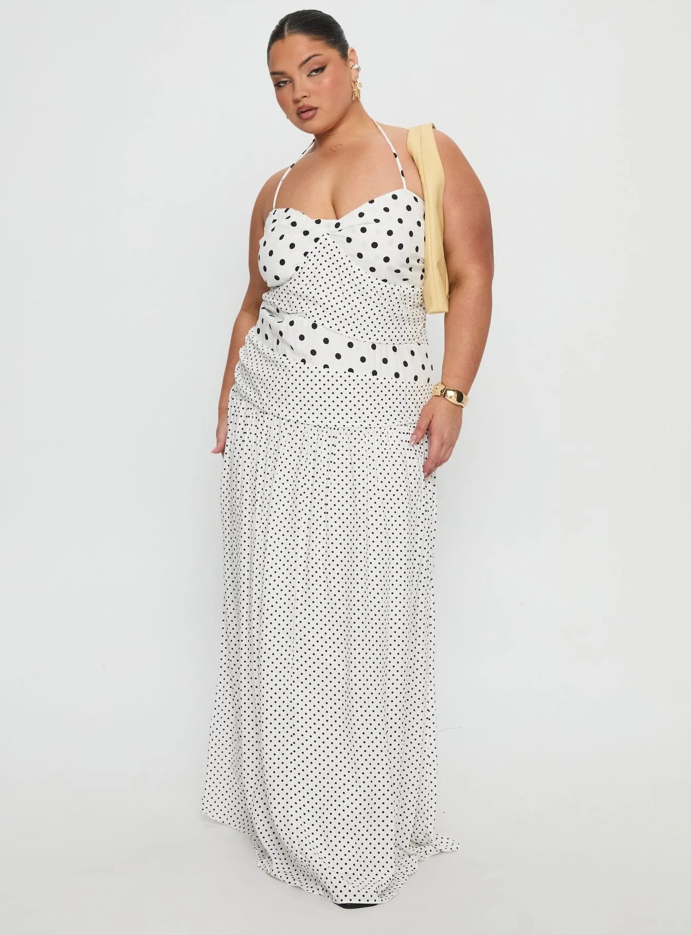 marguerite halter maxi dress brown polka dot Princess Polly Marguerite Maxi – Boutique Brags
