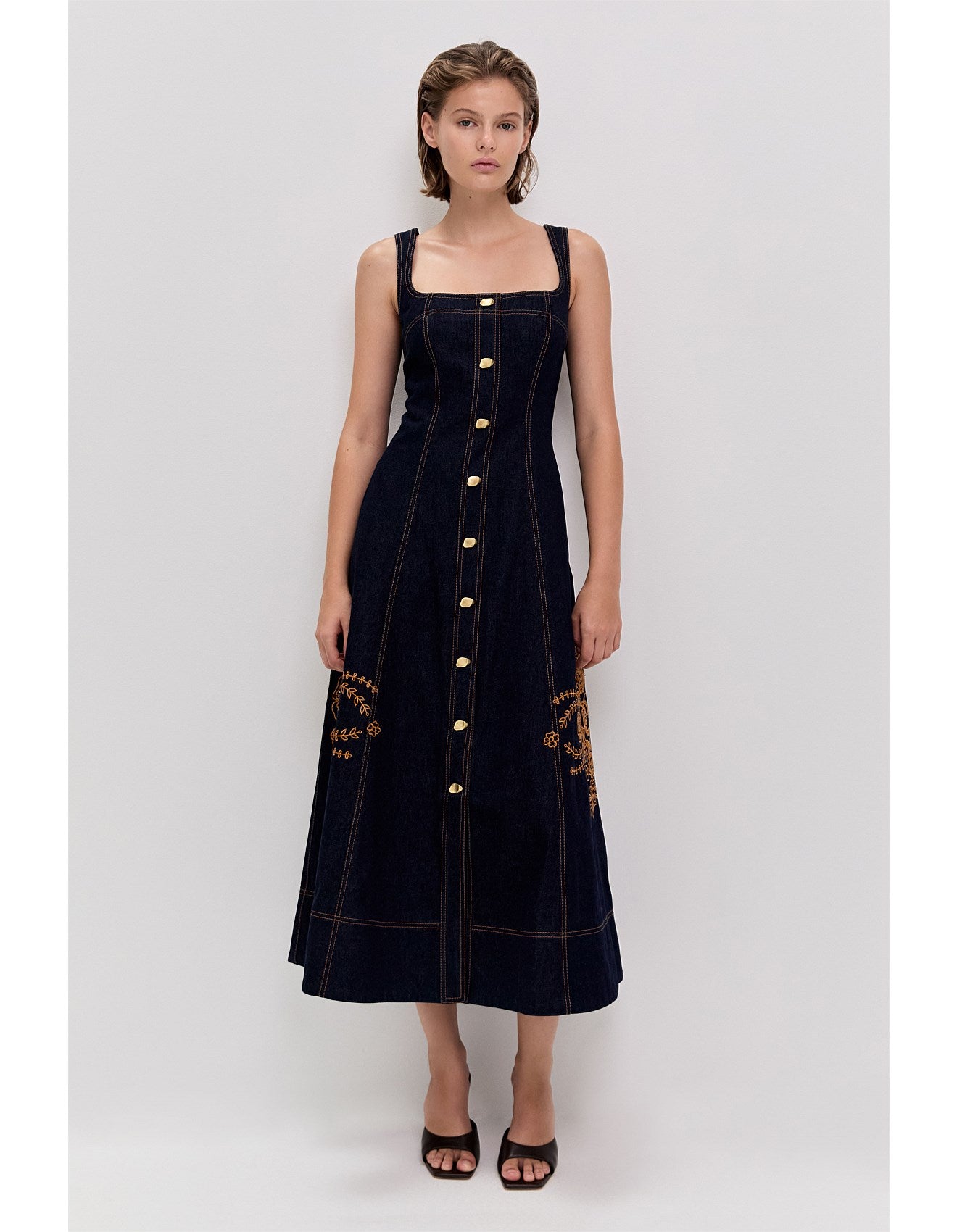 Elora Denim Midi