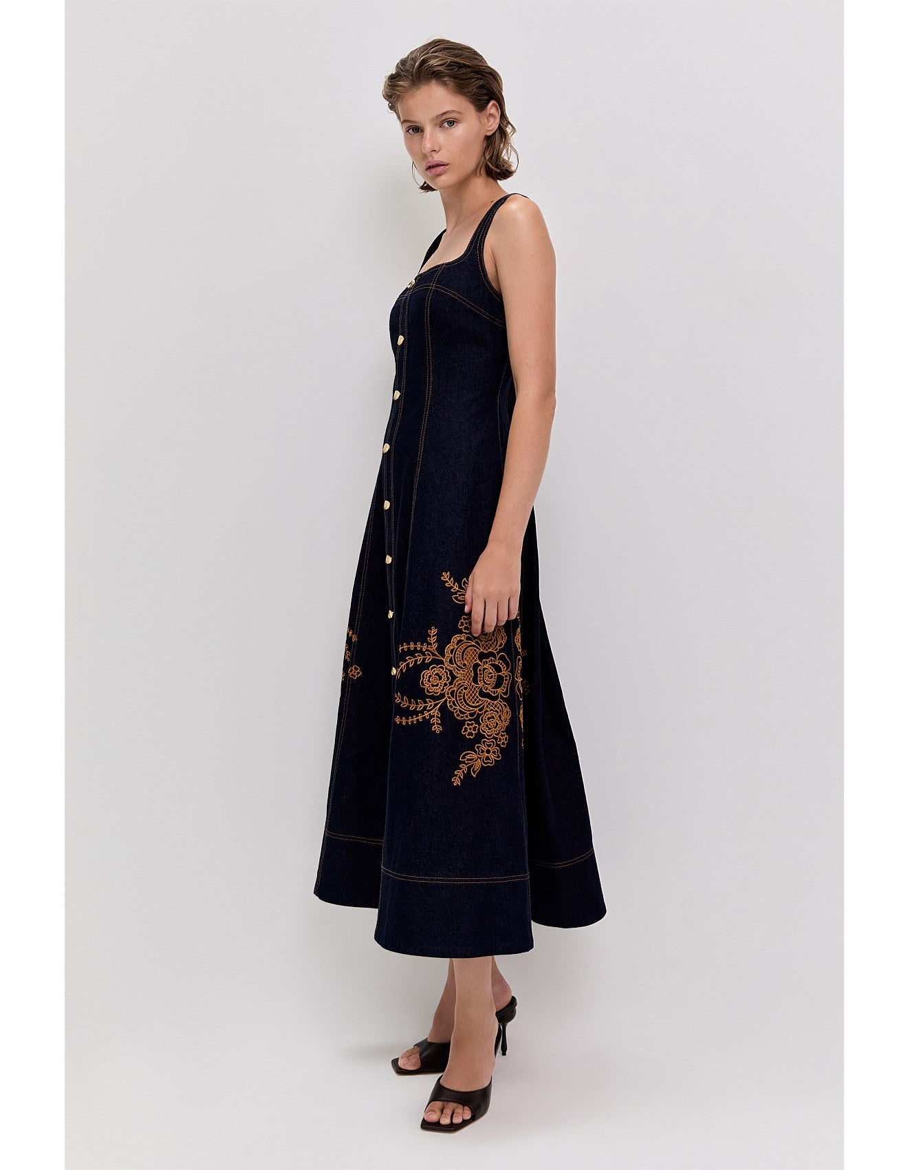 Elora Denim Midi
