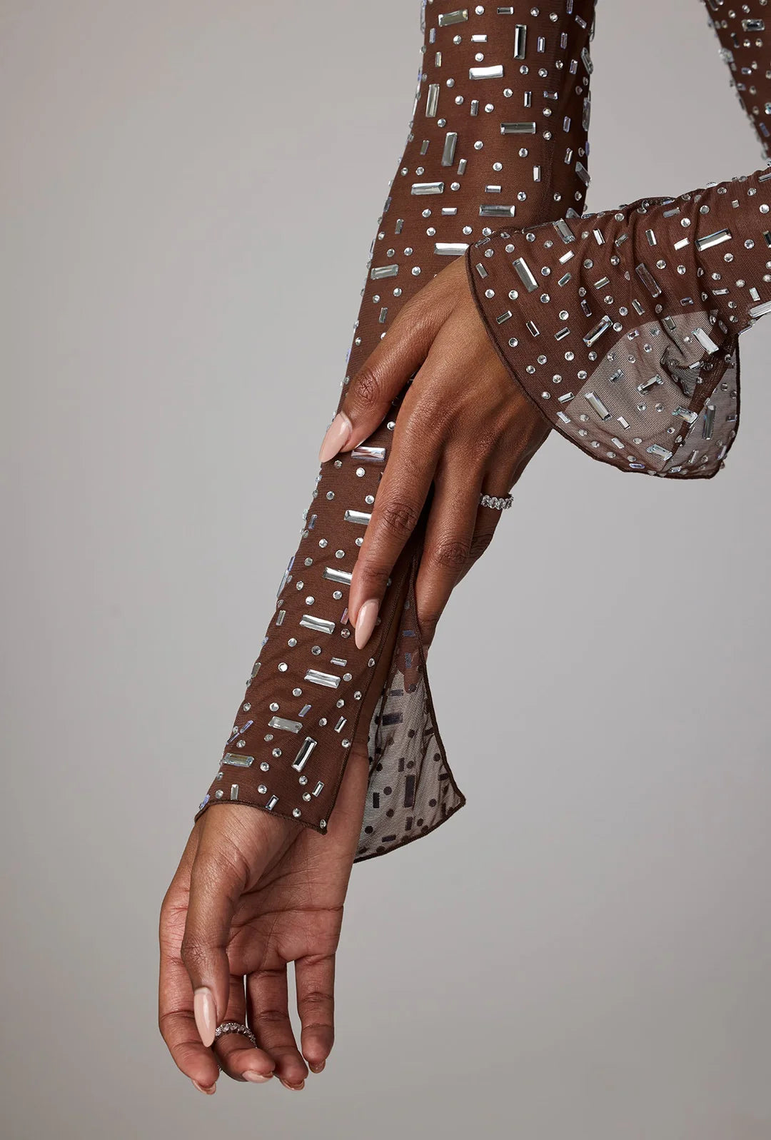 Sheer Embellished Gown