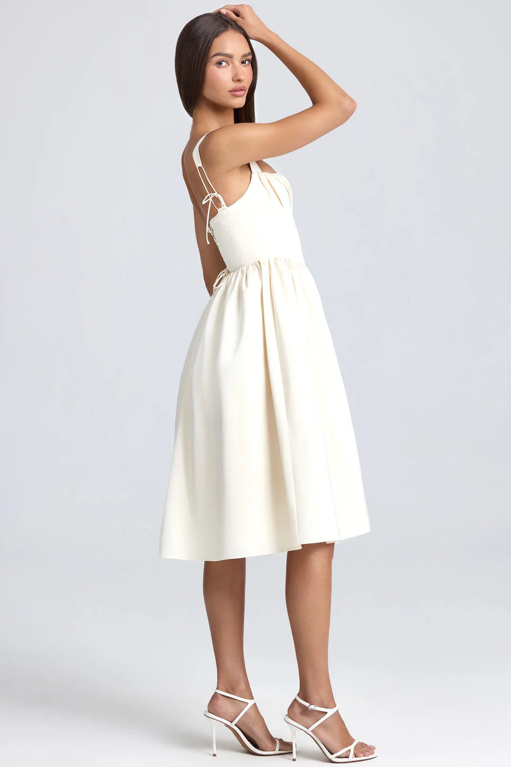 Draped corset Midmaxi
