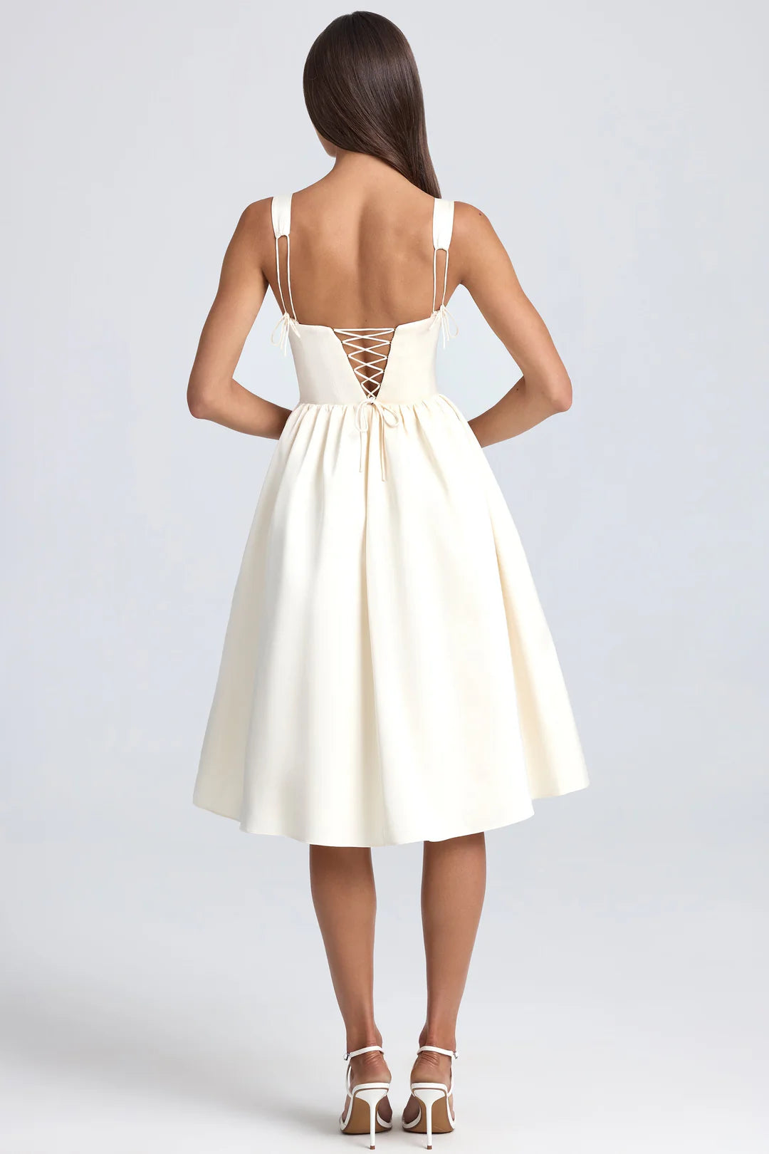 Draped corset Midmaxi