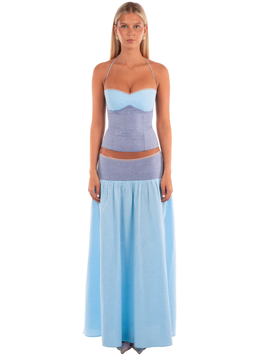 Elvie Halter Midi Girl Meets Dress Rental Elvie Halter Midi Girl Meets Dress Rental