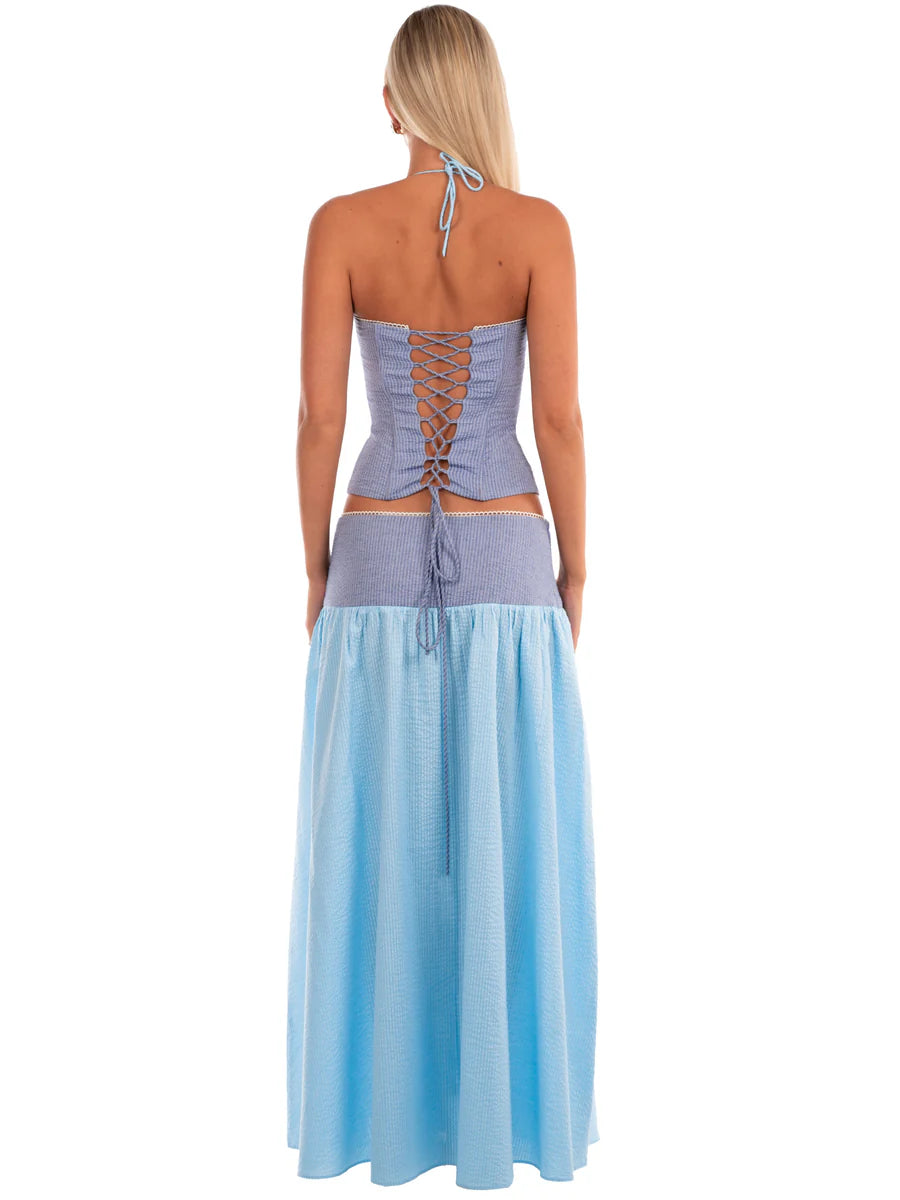 blue dress for baby girl Zarco Mini – Girl Meets Dress Rental