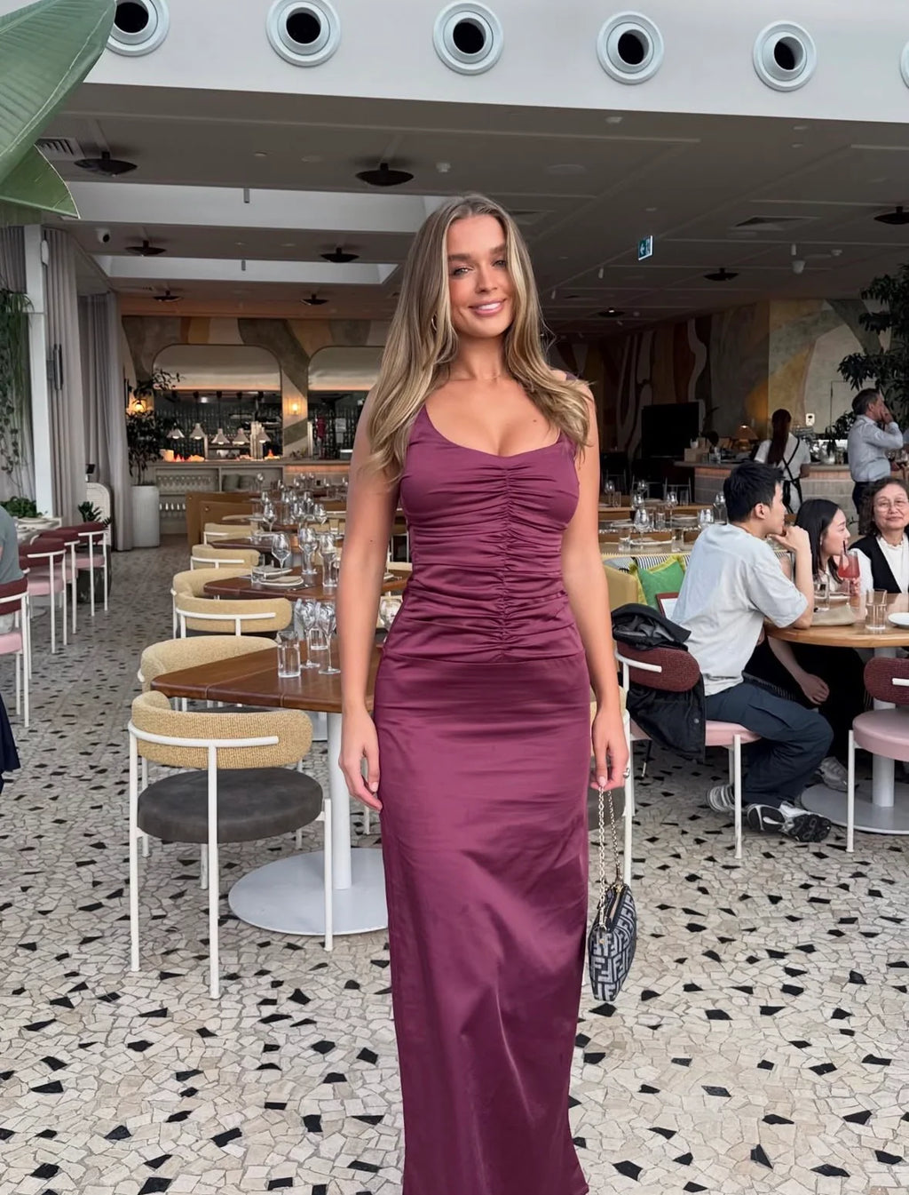 Atlein Gown - Plum