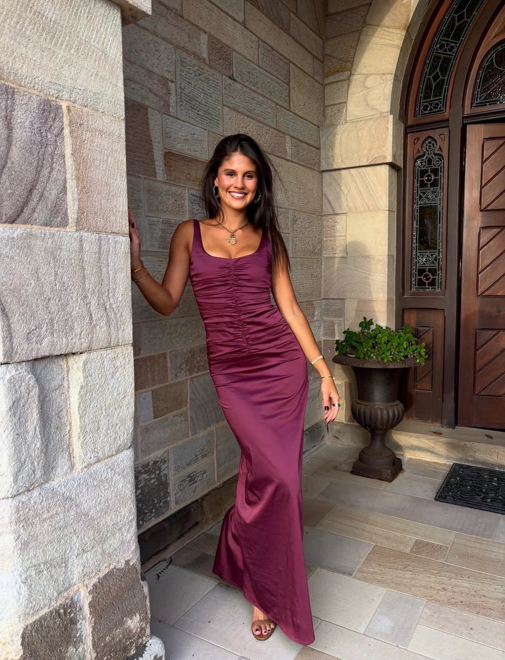 Atlein Gown - Plum